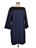 Gap Color Block Blue Casual Dress Size L - photo 1