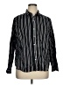 Old Navy Stripes Black Long Sleeve Button-Down Shirt Size XL - photo 1