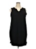 St. John's Bay Solid Black Casual Dress Size XXL - photo 1