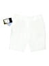 Adidas 100% Polyester White Shorts Size 6 - photo 1
