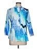 Vilagallo 100% Cotton Print Blue 3/4 Sleeve Blouse Size EU (FR) 42 / US 10 - photo 1