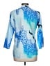 Vilagallo 100% Cotton Print Blue 3/4 Sleeve Blouse Size EU (FR) 42 / US 10 - photo 2