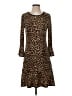 MICHAEL Michael Kors Animal Print Brown Casual Dress Size S - photo 1