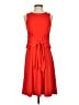 Ann Taylor Solid Red Casual Dress Size XS - photo 1