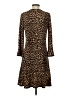 MICHAEL Michael Kors Animal Print Brown Casual Dress Size S - photo 2