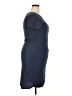 Loveappella Solid Gray Casual Dress Size XXL - photo 4