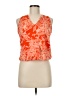 Lands' End Orange Sleeveless Blouse Size 6 - photo 1