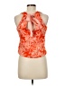 Lands' End Orange Sleeveless Blouse Size 6 - photo 2