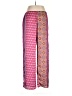 Josie Natori 100% Polyester Paisley Pink Casual Pants Size L - photo 2