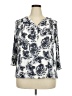 Fun2Fun 100% Rayon Ivory 3/4 Sleeve Blouse Size 2X - photo 1