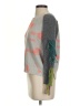Lisa Todd 100% Cotton Color Block Gray Pullover Sweater Size S - photo 5