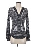 Hale Bob Paisley Gray Long Sleeve Blouse Size S - photo 1