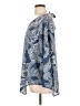 Simply Noelle 100% Polyester Blue Long Sleeve Blouse Size Lg - XL - photo 5