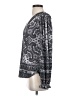 Hale Bob Paisley Gray Long Sleeve Blouse Size S - photo 5
