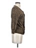 JOA Brown Ivory Long Sleeve Blouse Size S - photo 4