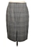 Ann Taylor Plaid Gray Formal Skirt Size 8 - photo 2