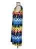 Tribal Tie-dye Blue Casual Dress Size S - photo 5