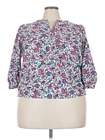 St. John's Bay 3/4 Sleeve Blouse (view 1)