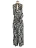 Ann Taylor LOFT Animal Print Black Jumpsuit Size M - photo 2