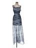 BCBGeneration 100% Polyester Paisley Blue Casual Dress Size XS - photo 1