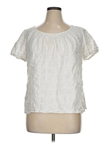 Liz & Co. Short Sleeve Blouse (view 1)