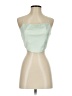 White Fox 100% Polyester Green Sleeveless Blouse Size S - photo 1