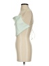 White Fox 100% Polyester Green Sleeveless Blouse Size S - photo 5