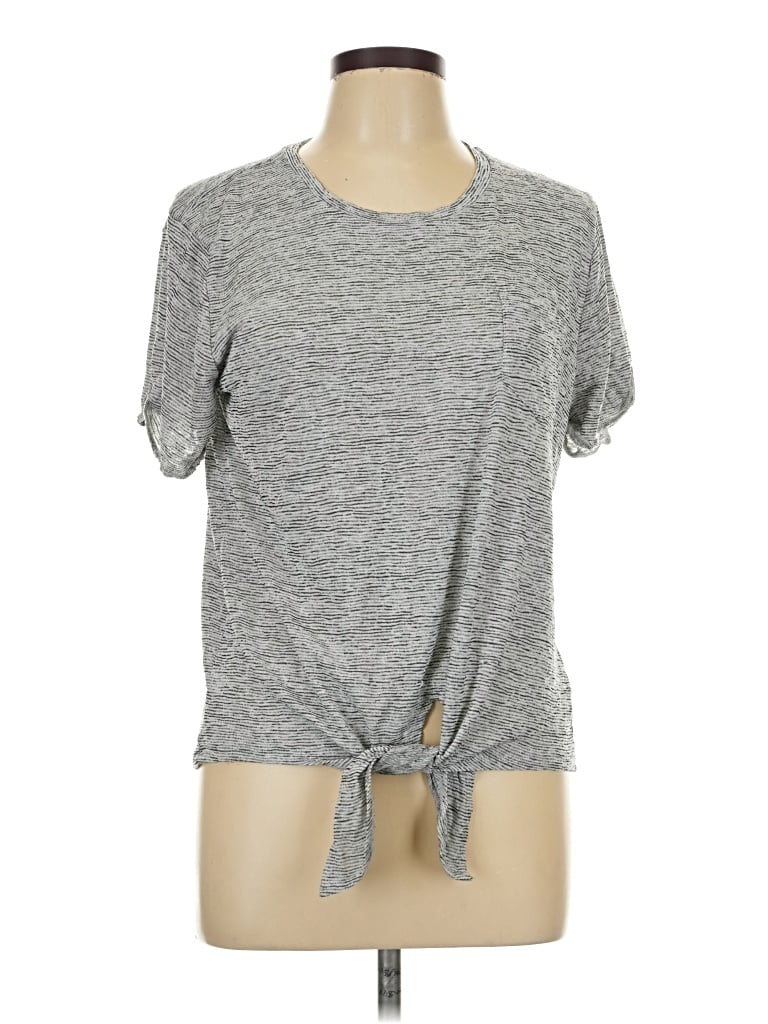 Pre-owned J.crew Factory Store Active T-shirt In Gray