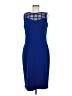 Maya Brooke 100% Polyester Blue Cocktail Dress Size 8 - photo 1