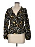Universal Thread Yellow Black Long Sleeve Blouse Size M - photo 1