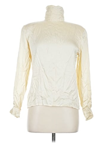 Anne Klein II Long Sleeve Silk Top (view 1)
