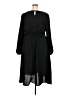 Shein Curve 100% Polyester Solid Black Casual Dress Size 20 Plus (4) - photo 2