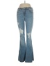 Hollister Hearts Blue Jeans Size 3R - photo 1