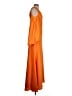 Halston 100% Polyester Orange Cocktail Dress Size 2 - photo 4