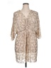 Needle Threads 100% Polyester Tan Cocktail Dress Size 10 - photo 1