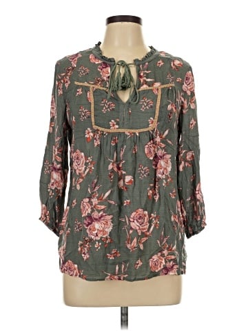 One World 3/4 Sleeve Blouse (view 1)