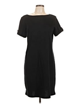 karen scott casual dresses Karen Scott Womens Cotton Split Neck Dress Intrepid Blue L