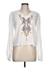 GB 100% Polyester White Long Sleeve Blouse Size L - photo 1