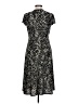 Studio M Animal Print Black Casual Dress Size 12 - photo 2