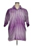 Assorted Brands Purple Short Sleeve Blouse Size L - photo 1