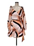 Hutch 100% Polyester Print Orange Cocktail Dress Size M (petite) - photo 1