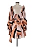 Hutch 100% Polyester Print Orange Cocktail Dress Size M (petite) - photo 2