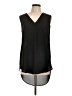 H&M 100% Polyester Black Sleeveless Blouse Size 10 - photo 1