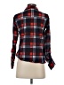 Just Be... 100% Polyester Plaid Red Long Sleeve Blouse Size S - photo 2