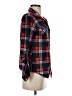 Just Be... 100% Polyester Plaid Red Long Sleeve Blouse Size S - photo 4