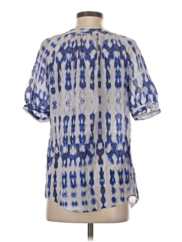 Velvet Short Sleeve Silk Top (view 2)