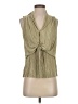 Express 100% Polyester Green Sleeveless Blouse Size XS - photo 1