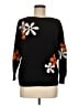 Aaeda Floral Black Pullover Sweater Size M - photo 1