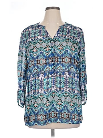 Sara Michelle 3/4 Sleeve Blouse (view 1)