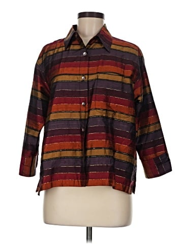 Chico's Design 3/4 Sleeve Button-Down Shirt (view 1)